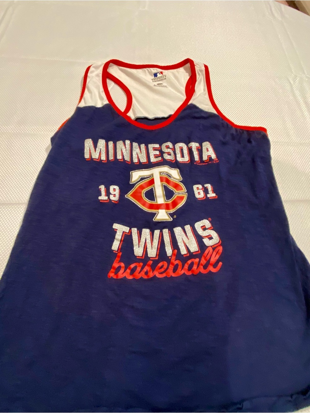 Genuine Merchandise Navy and Red Minnesota Twins Tank Top